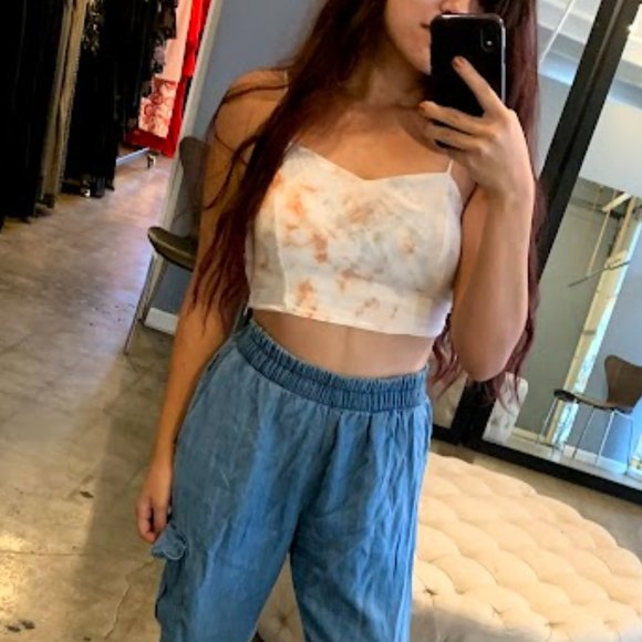 Tina + Jo Tie Die Crop Top Size Small - Picture 6 of 6